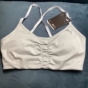Puma Light Gray Women's Sports Bra
